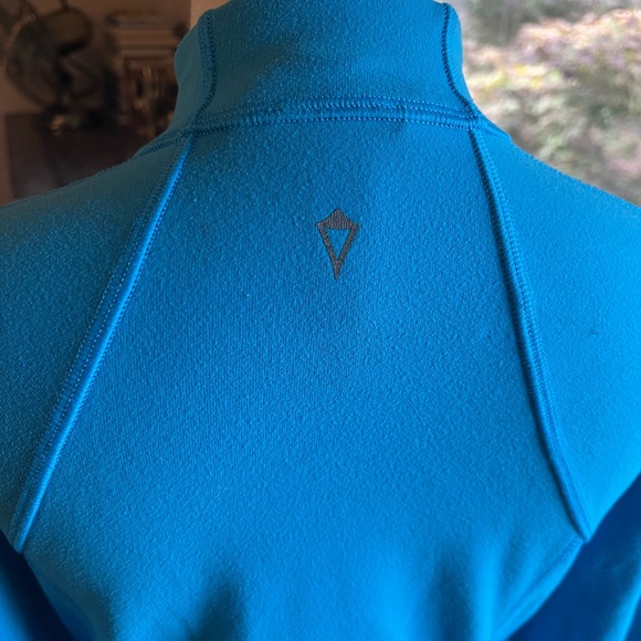 Ivivva by Lululemon Neon Blue Geometric print Jacket size 8 🩵🩷 - Picture 5 of 10